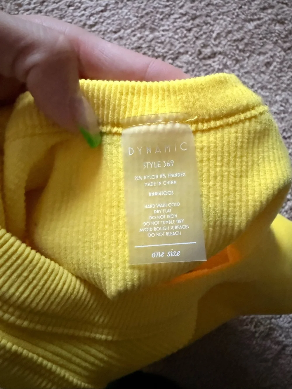 Yellow Ribbed Tank Top - Women's Sleeveless Crop - Picture 3 of 3